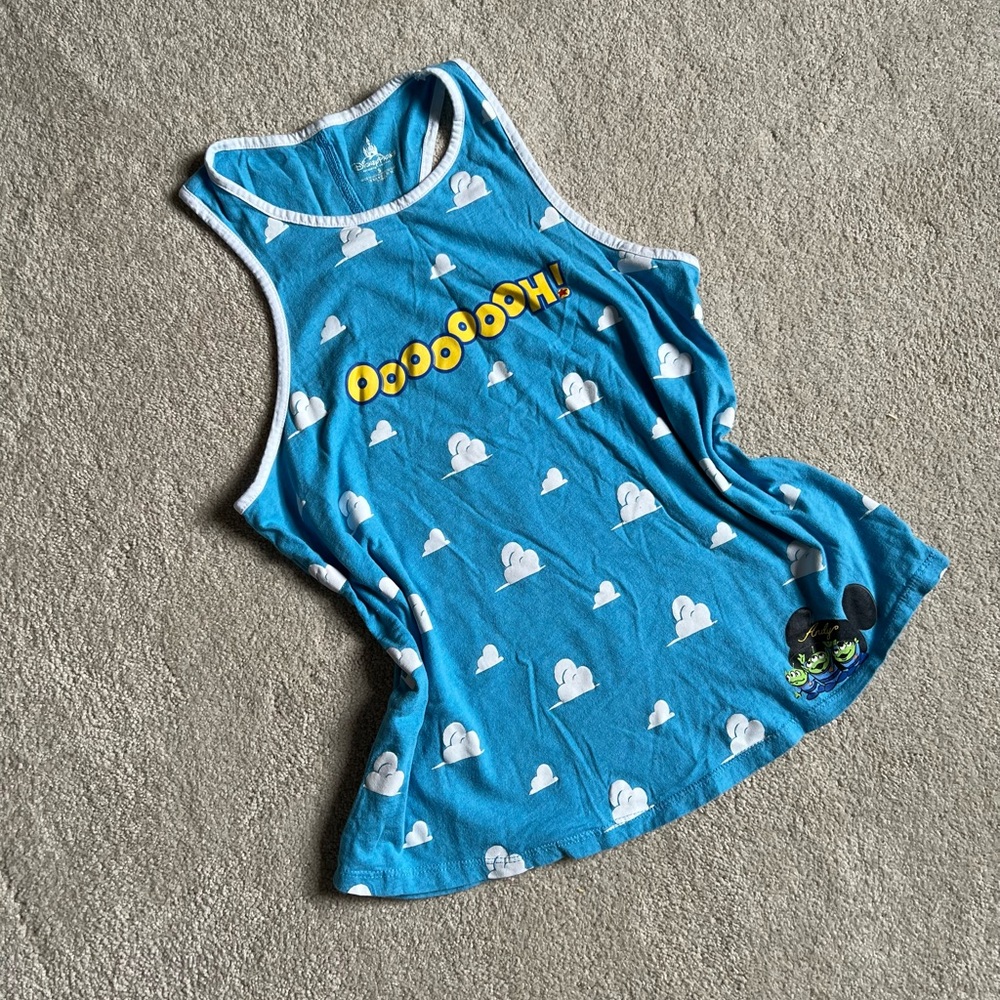 Disney Parks Toy Story OOOOH Blue Tank Top